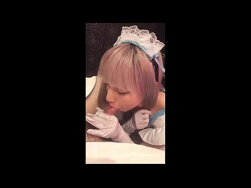 ❤️ جاپاني بت [میوکا]، د فرانسوي نوکرۍ جامې، لومړۍ برخه، بلو جاب او د لوشن سره ټوکر ❌  ❌